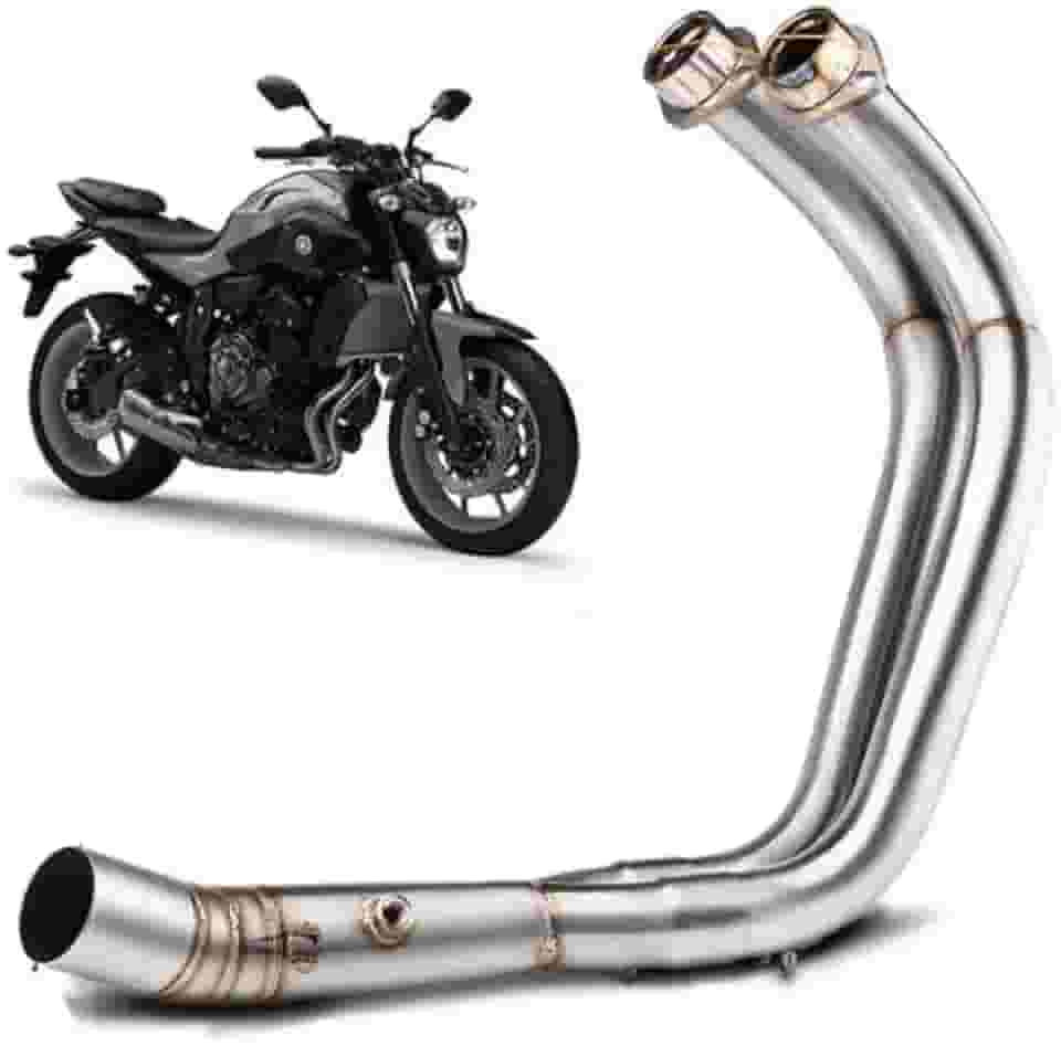 Escapamento Esportivo para MT-07, Aço Inoxidável, 51mm, Sistema Completo com Molas e Acessórios de Instalação