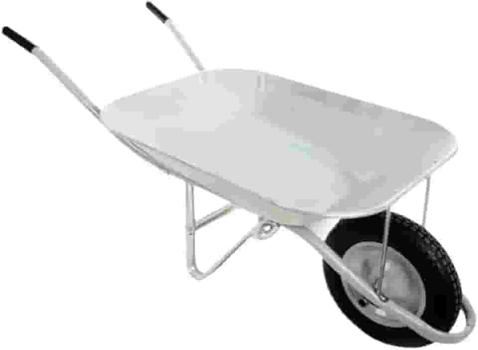 Carrinho de Mão 60L Reforçado Aço Galvanizado Desmontável com Pneu e Câmara (1 Unidade)