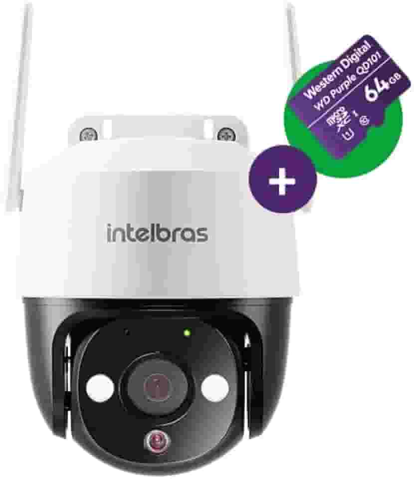 Câmera Inteligente iM7 + 3MP de Resolução com Cartão MicroSD 64GB Branca Intelbras