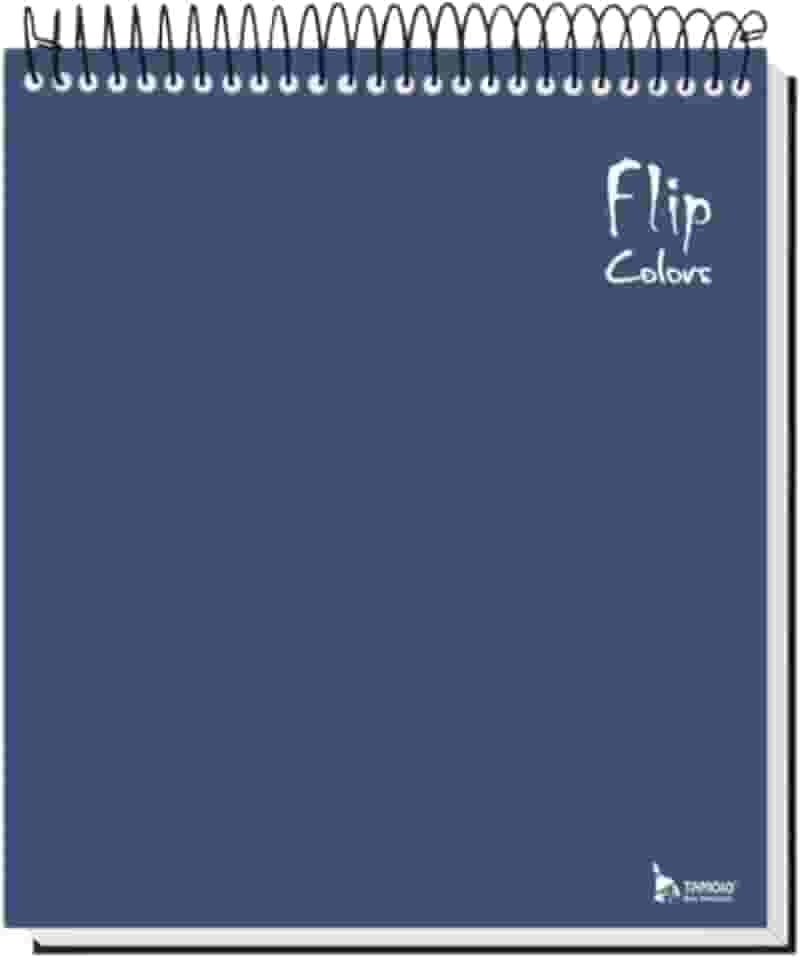 Caderno Flip Azul Marinho Capa Dura 10 matéria 160 Folhas