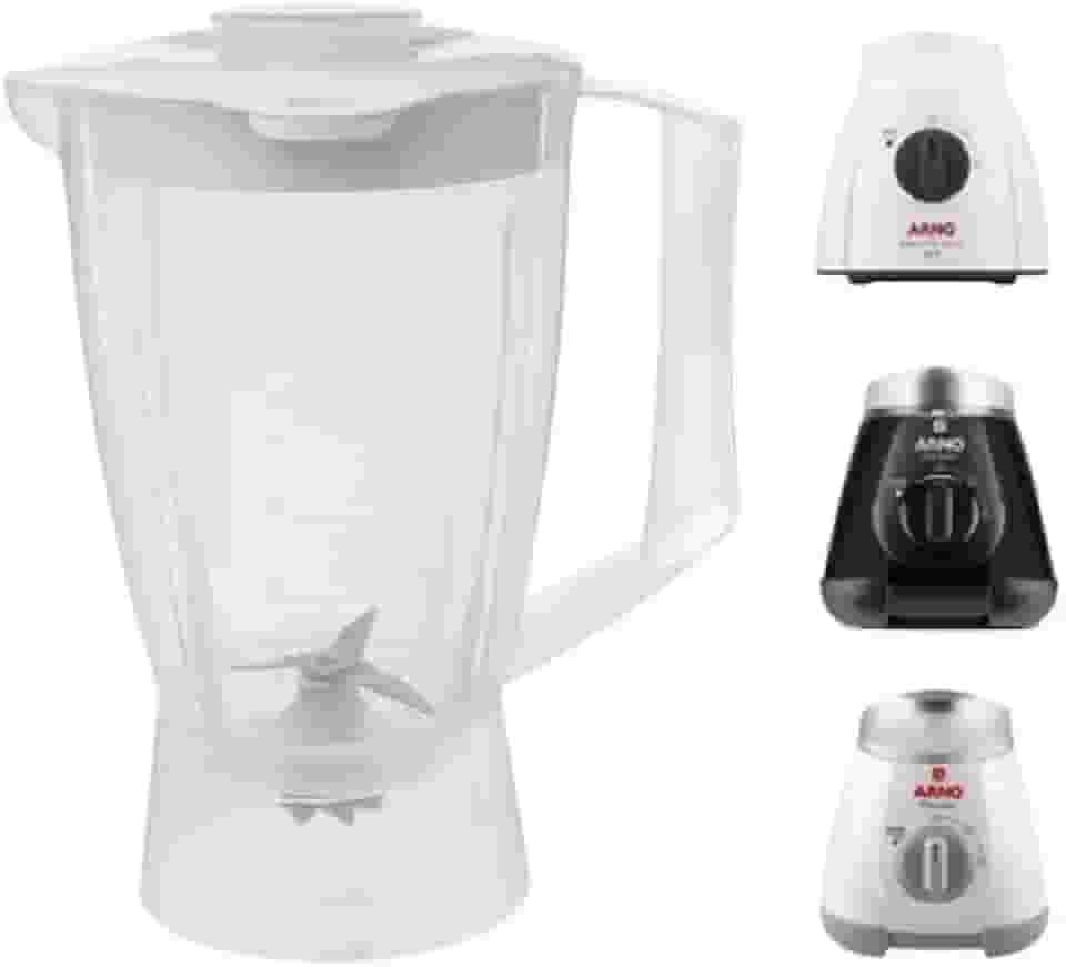 Copo Serve P/Liquidificador Arno Optimix Tampa Branca Translucido Arno Optmix