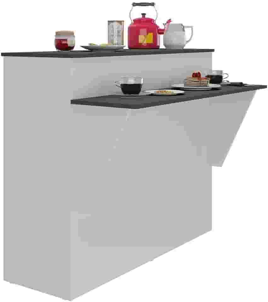 Bancada Balcão/Divisor de ambientes Multifuncional Multimóveis Mariah Branca