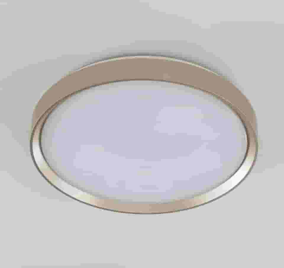 Plafon LED Moderno 40cm (36W) e 50cm (48W) | 3 Cores (3000K-6000K) | Redondo ou Quadrado (40cm Redondo Dourado)