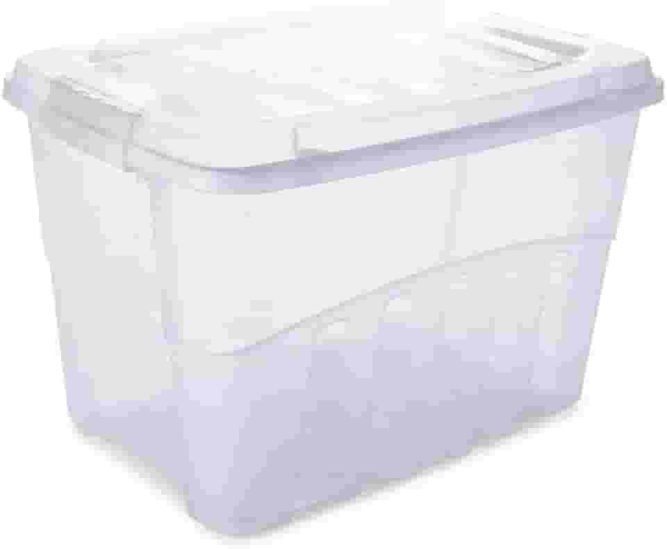 ' Caixa Organizadora Gran Box 19 Litros Transparente Com Tampa e Travas Laterais Material Transparente Resistente Perfeito Para Setorização E Organizador De Armários Caixa Empilhável '