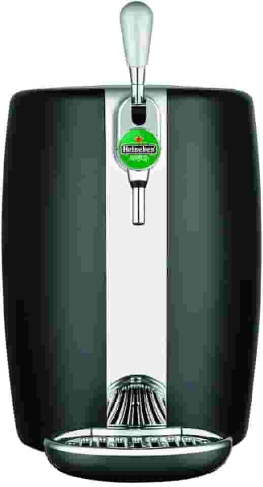 Chopeira Elétrica KRUPS Beertender 5L B101, Acabamento em Inox, Compatível com Barril Heineken, Preta, 110V