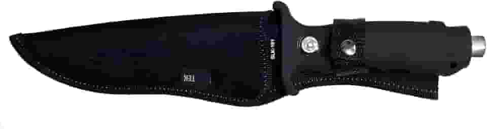 Faca de Sobrevivência Premium, Lâmina em Aço Inox, 29cm com Bússola Integrada, para Camping, Cabo Ergonômico