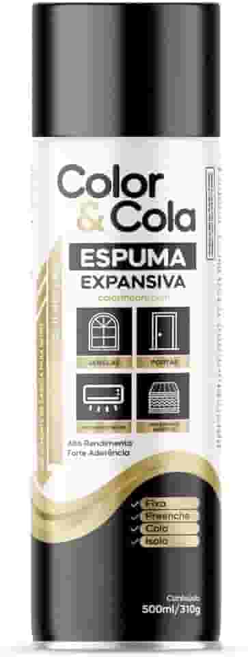 Espuma Expansiva Selante Vedante Reparo Acustivo Preenchimento Uso Geral PU Profissional 500ml Com aplicador
