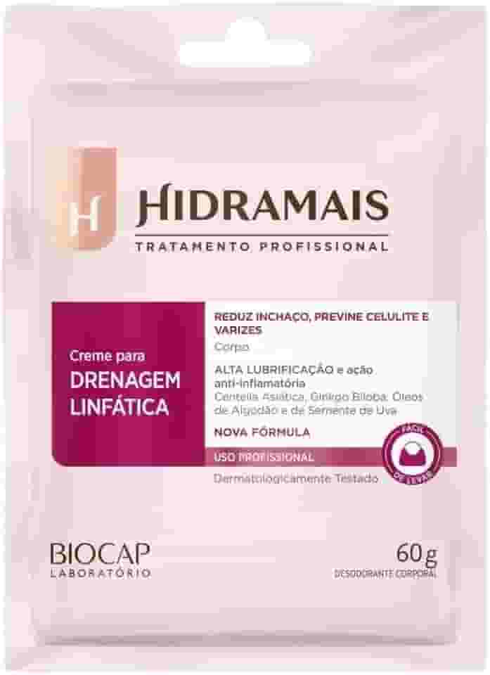 Hidramais Creme Para Massagem. 60 G Drenagem Linfatica - Profissional