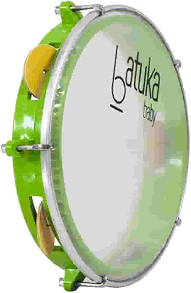 Pandeiro Abs Junior Pele Cristal Verde 08" Batuka- Luen