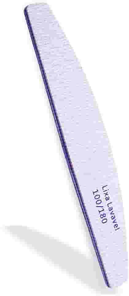 Lixa Bumerangue Lavável 100/180 Para Unhas de Gel Acrigel Fibra de Vidro, Com 20 Unidades
