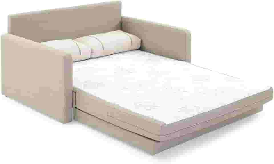 Sofá-cama Herval Casal Aurora, 2 Lugares, Linho Bege