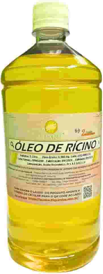 1 Litro Óleo De Rícino Crescimento E Hidratação Capilar