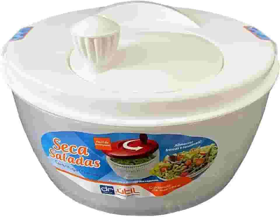Centrífuga De Salada Secador Verduras Manual SELLNEEDS (Branco)