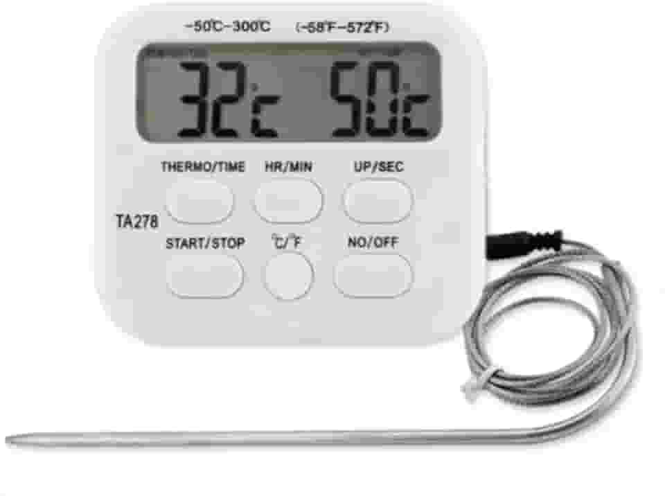 Termômetro C/Sonda Para Forno, Cozinha, Laboratório e Indústria - Alta Precisão