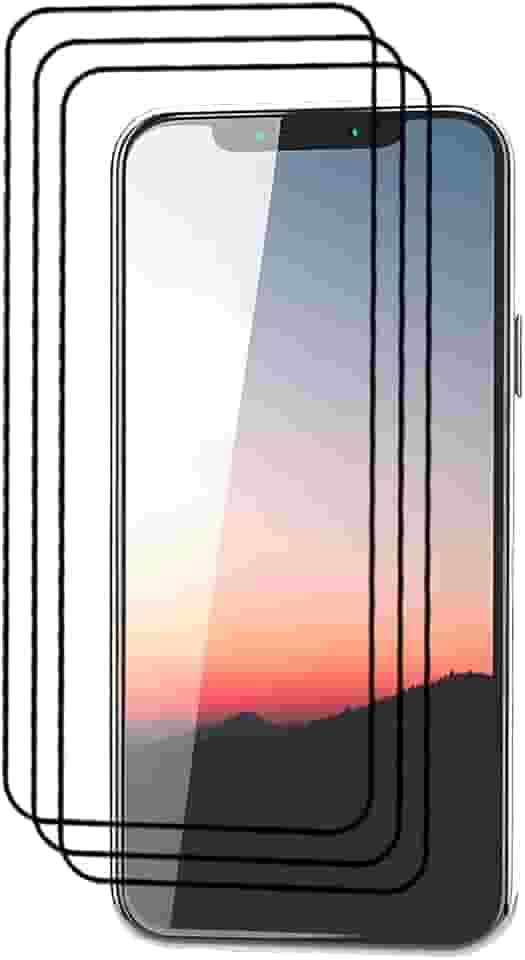 Kit 3x Películas de Vidro 3D Temperado Compatível com iPhone 13 14 15 16 16e (Transparente - iPhone 14)