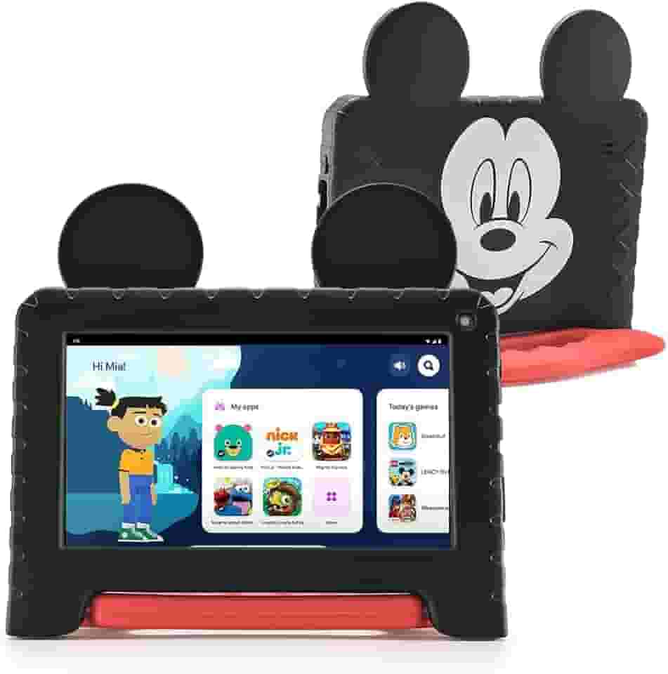 Tablet Infantil Mickey com Controle Parental 4GB RAM + 64GB + 7 pol + Case + Wi-fi + Android 13 + Quad Core Multi - NB413