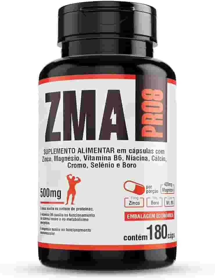 Floral Ervas do Brasil, Zma Pro8 180 cáps Magnésio Zinco Boro Cromo Selênio Cálcio