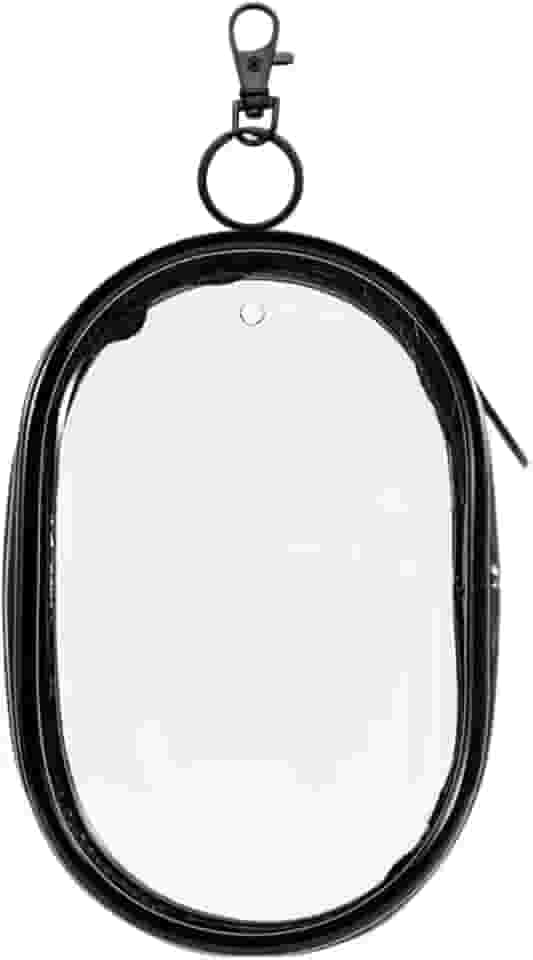 Bolsinha Organizar Cabos Carregadores Fios Fone Com Chaveiro (Preto)