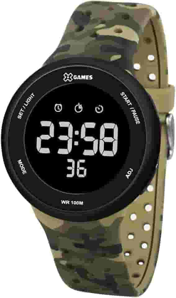 Relógio X Games Masculino Digital Camuflado Esportivo XMPPD486 PXEF