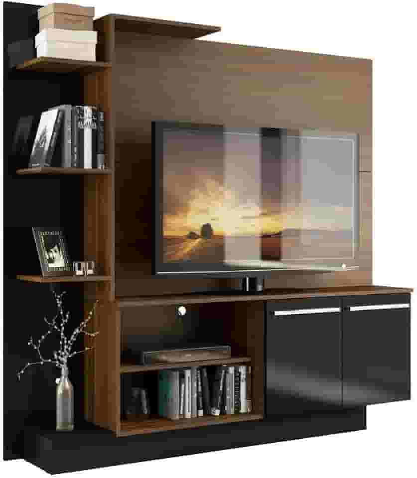 Estante Home Theater P/tv até 55 Pol. Denver Multimóveis Madeirado/preto
