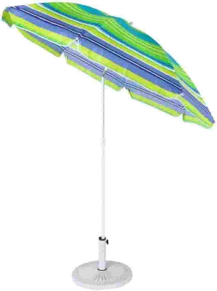 Guarda-Sol de Praia Caribe 180cm – Sombrinha Praiana com Proteção Solar, Leve, Dobrável e Resistente ao Vento