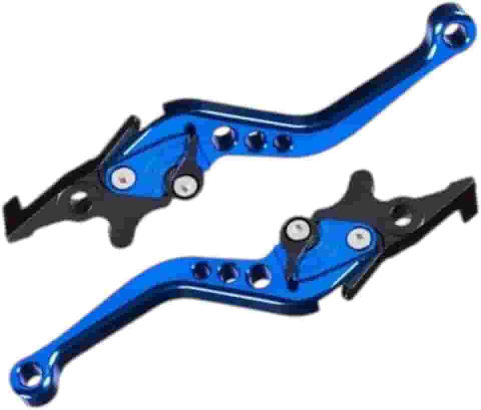 Alavanca De Freio Esportiva Para Moto Com Ajustador – CompatíVel Com Freio A Disco (AZUL)