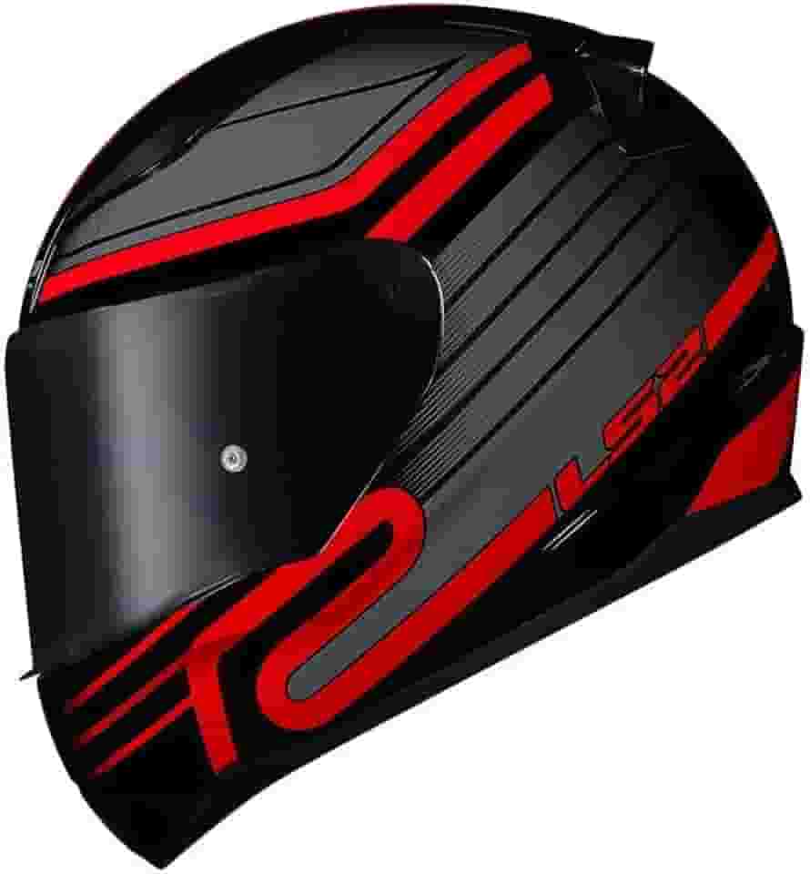Capacete Ls2 FF353 Circuit Preto e Vermelho Tamanho:60