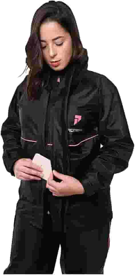 Capas Pioneira, 1101FPREGG, Capa de Chuva Impermeável Para Motoqueiro de Nylon Feminino Full Gg, cor Preto, PVC