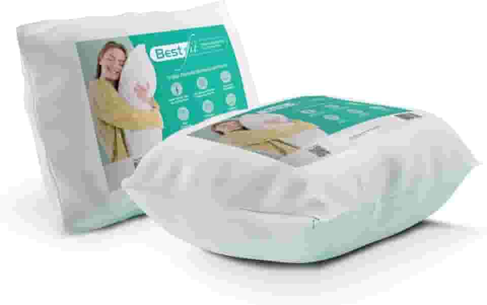 Kit 2 Travesseiros TRP Imports Best Fit Ajustáveis Fibra Antialérgica