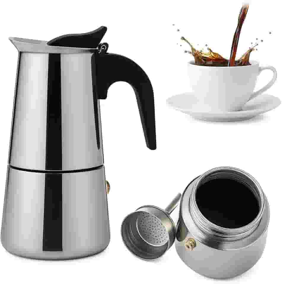Cafeteira Italiana Expresso 300ml em Inox Para 6 Xícaras