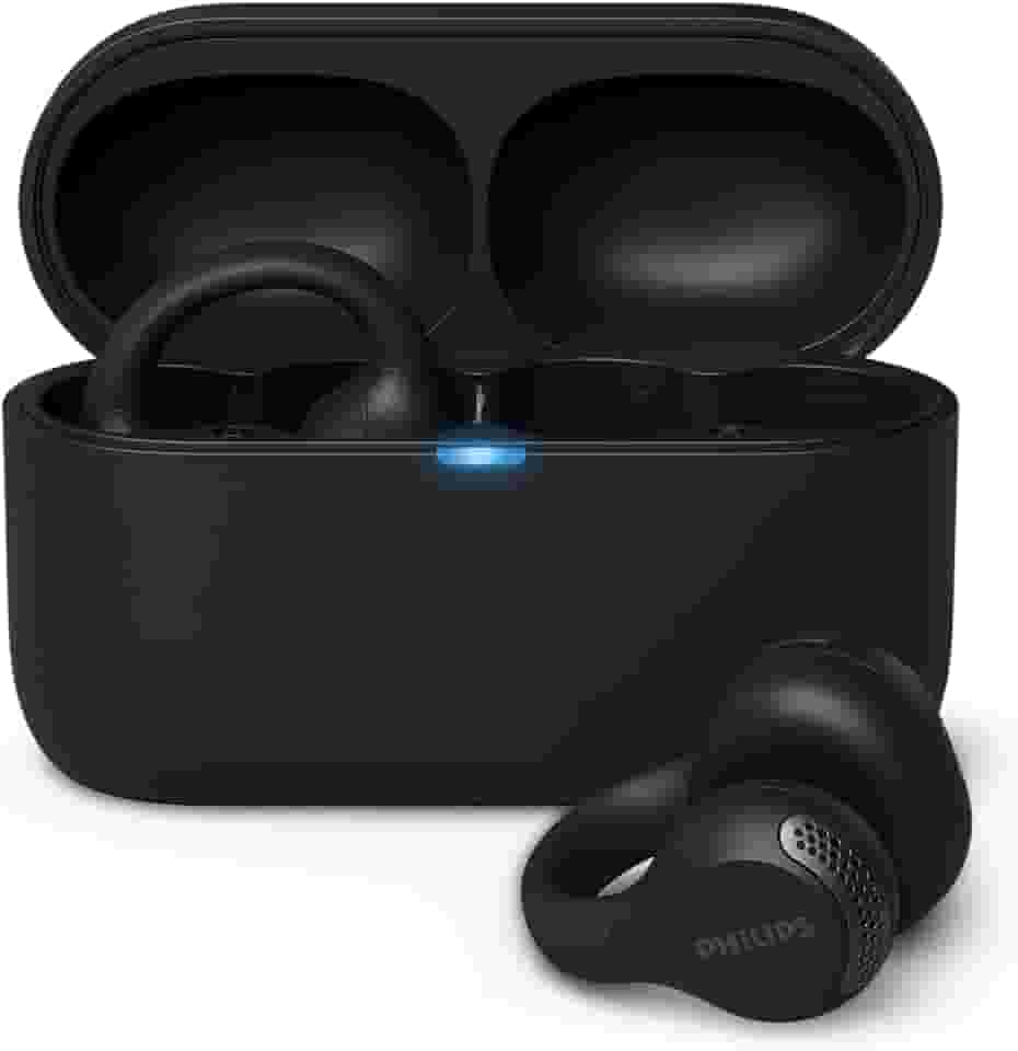PHILIPS, Fone de Ouvido Sem Fio TWS, TAQ2000BK/00, Bluetooth, Design Aberto Ear-Clip, Com Microfone, Até 28 horas de bateria, iPX4, Preto
