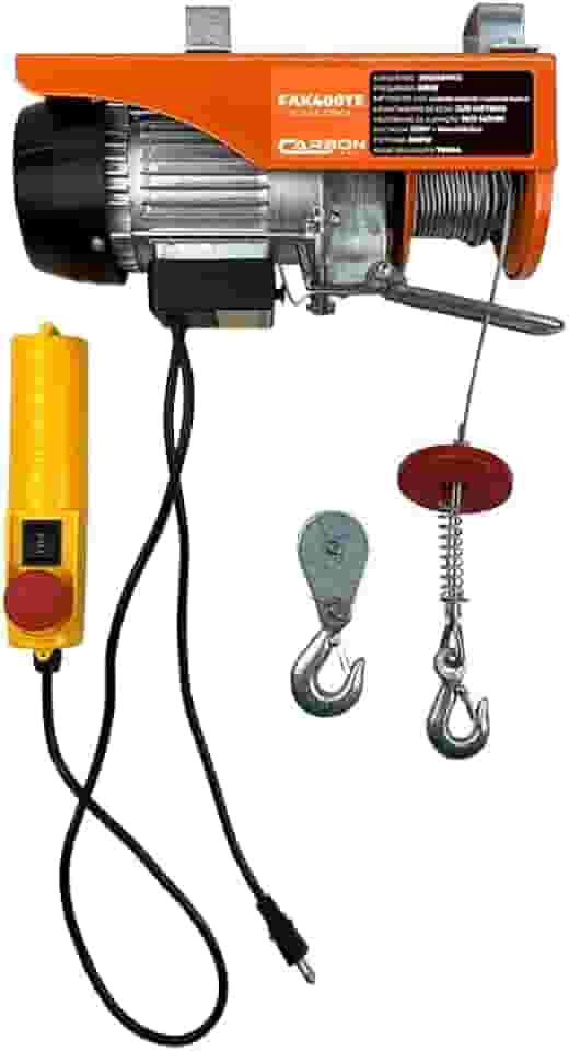 Guincho Talha Elétrica Talha 200 a 400KG 220V Elevação 12 Metros FAK400TE Carbon Fak