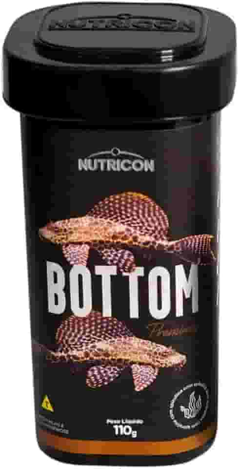 Nutricon: Ração Bottom 110g | Alimento Extrusado com Novo Formato que Afunda | Para Peixes e Invertebrados de Fundo