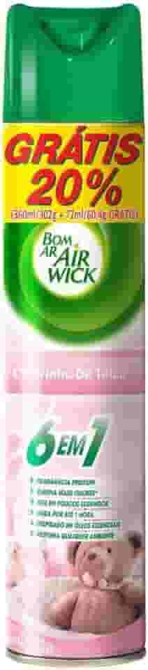 Aromatizador Bom Ar Aerossol Cheirinho de Talco 432ml Oferta, Air Wick, Rosa Claro