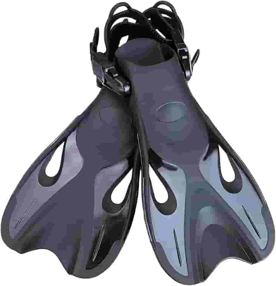 Nadadeira Pé De Pato Aquática Natação Bodysurf Bodyboard Mergulho PRETO - 5SPORTS