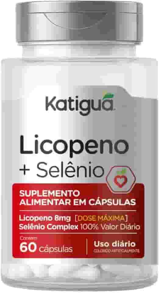 KATIGUÁ Licopeno De Tomate + Selênio Sem Sabor Katiguá 60 Cápsulas Rígidas • 30 Doses Laranja
