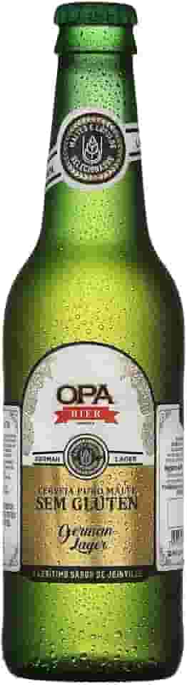 Cerveja Puro Malte German Lager teor 5% 355ml sem glúten Opa Bier