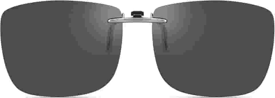 Óculos de sol polarizados com clipe sobre óculos de grau masculino e feminino, ajuste compacto, não abre