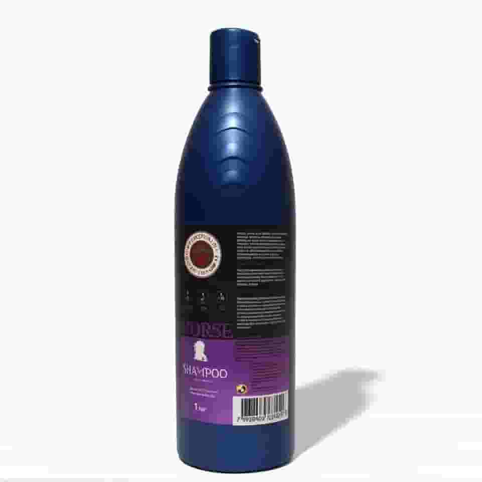 Shampoo Matizante Brene Horse Branqueador Hidratante 1L para Cavalos com Efeito Iluminador Hidratação Profunda e Brilho Natural