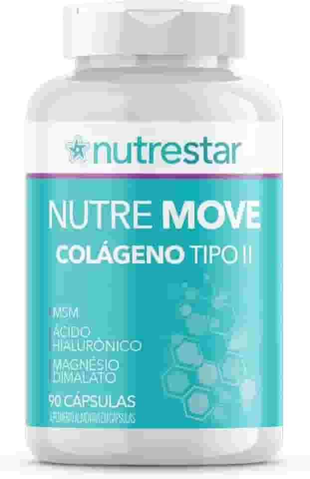 Nutremove Colágeno Tipo 2, Ácido Hialurônico, Msm, Magnésio Dimalato, 90 Cápsulas, Nutrestar