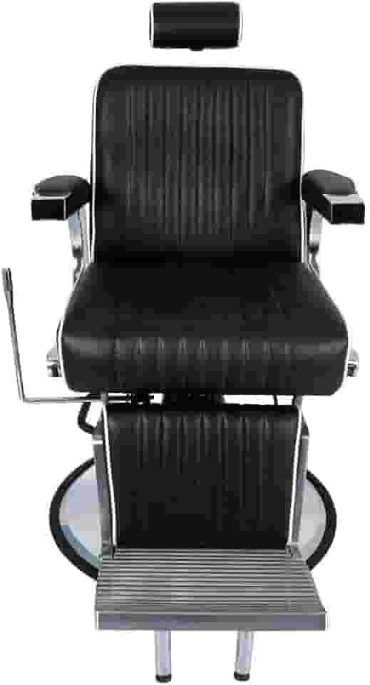 Cadeira Hidráulica Reclinável Barbeiro Salão Pelegrin Pel-6133 Preto