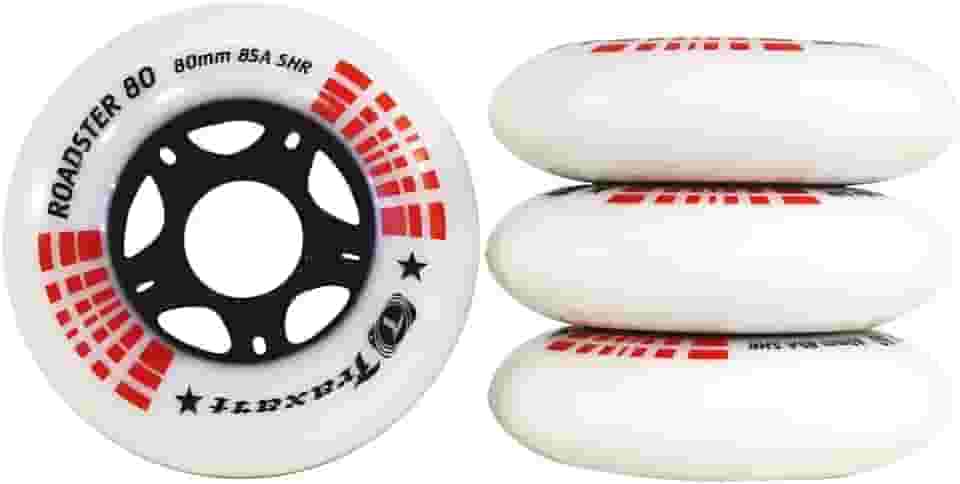 Jogo de Rodas Traxart Fitness Roadster 80mm/85A - Branco