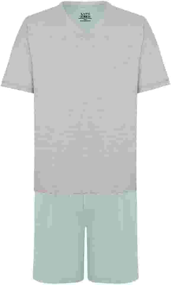 Conjunto de pijama Curto com Gola V LupoMeninos
