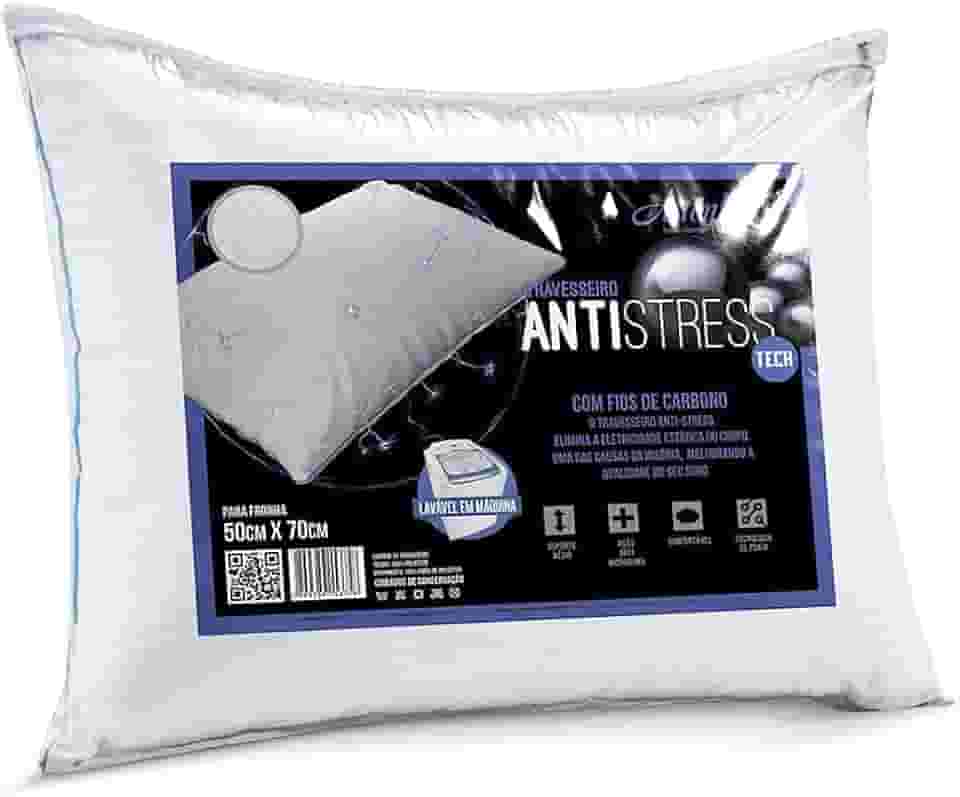 Travesseiro Antistress Altenburg - Branco - 50Cm X 70Cm
