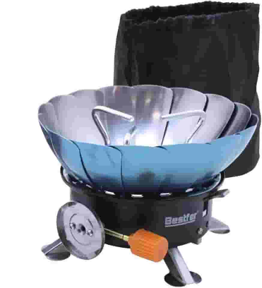 Fogareiro Portatil Para Brisa Fogão a Gas para Camping e Viagem Bestfer BFH3008