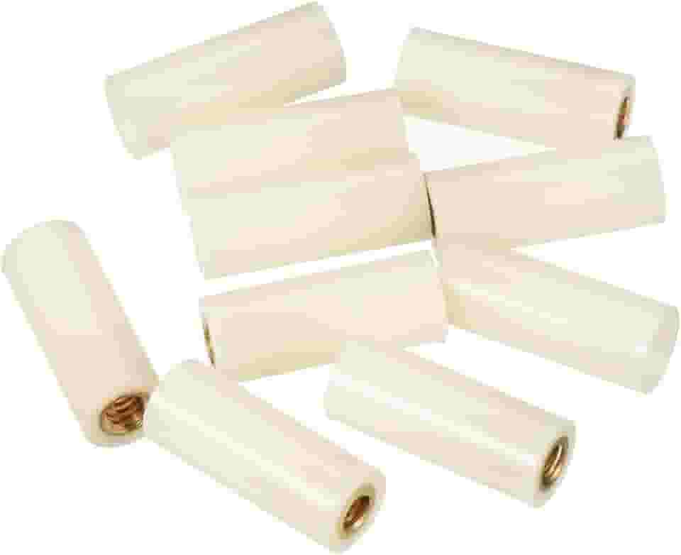 Ponteiras de taco de sinuca de diâmetro de 10 mm, pacote com 10 ponteiras de taco de bilhar para sinuca acessórios de substituição, bege