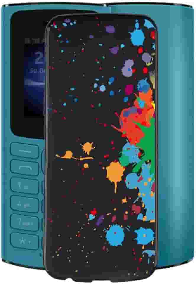 Capa preta para Nokia 105 4G (1,8 polegadas), WXPPJ design exclusivo [antivibração] [antiarranhões], capa de telefone ultrafina com proteção anti-queda para Nokia 105 4G - WMA13