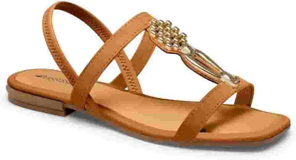 Sandália Feminino Mississipi Rasteira Pedraria