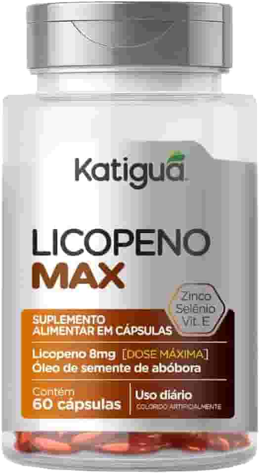 KATIGUÁ Licopeno Max Óleo De Semente De Abóbora Zinco & Selênio + Vitamina E Sem Sabor Katiguá 60 Cápsulas Soft Gel • 30 Doses Laranja