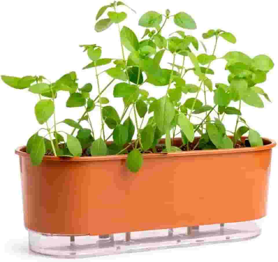 Jardineira Autoirrigável 40cm x 16cm - Terrazzo Terracota